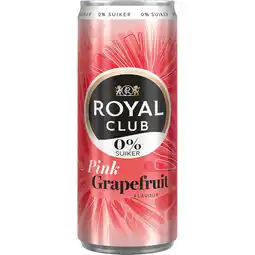 Albert Heijn Royal Club Pink grapefruit 0% suiker aanbieding