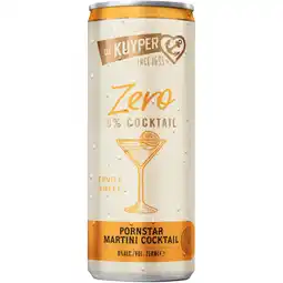 Albert Heijn De Kuyper Pornstar martini cocktail 0.0% aanbieding
