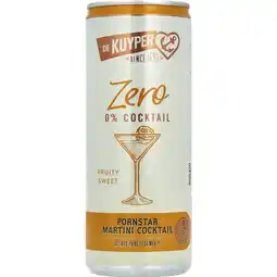 Albert Heijn De Kuyper Pornstar martini cocktail 0.0% aanbieding