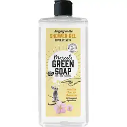 Albert Heijn Marcel's Green Soap Shower gel vanilla & cherry blossom aanbieding