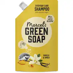 Albert Heijn Marcel's Green Soap Vanilla & cherry blossom shampoo refill aanbieding