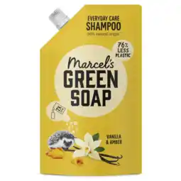 Albert Heijn Marcel's Green Soap Vanilla & cherry blossom shampoo refill aanbieding