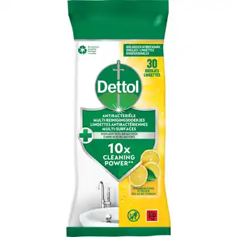Albert Heijn Dettol Antibacteriële doekjes citroen aanbieding