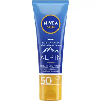 Albert Heijn NIVEA Sun alpin face sunscreen spf50 aanbieding