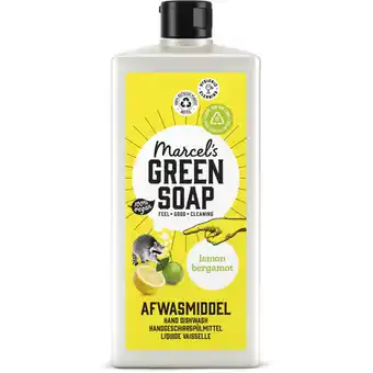 Albert Heijn Marcel's Green Soap Afwasmiddel lemon & bergamot aanbieding