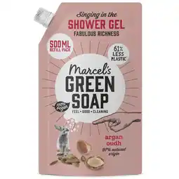 Albert Heijn Marcel's Green Soap Shower gel argan oudh refill aanbieding