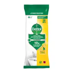 Albert Heijn Dettol Antibacteriële schoonmaakdoekjes citroen aanbieding
