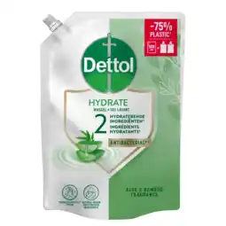 Albert Heijn Dettol Aloë vera & bamboe handzeep navulling aanbieding