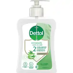 Albert Heijn Dettol Handzeep aloë vera & bamboe hydrate aanbieding