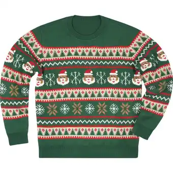 Albert Heijn AH Kersttrui S groen gebreid aanbieding