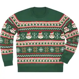 Albert Heijn AH Kersttrui M groen gebreid aanbieding