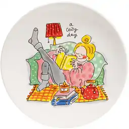 Albert Heijn Blond Amsterdam Bord cozy days 22cm aanbieding