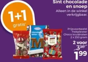 Trekpleister Sint chocolade en snoep aanbieding
