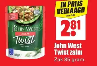 Dirk John West Twist zalm 85g aanbieding