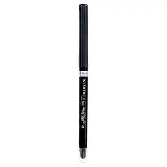Kruidvat L'Oréal Paris Infaillible 36H Grip Gel Automatic Intense Black Eyeliner aanbieding