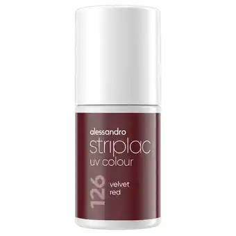 Kruidvat Alessandro Striplac UV Colour 126 Velvet Red Nagellak aanbieding