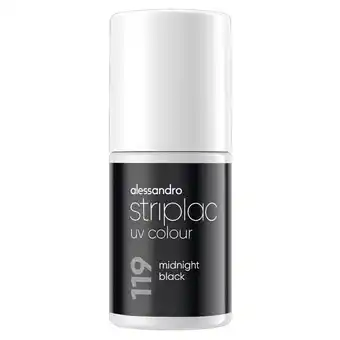 Kruidvat Alessandro Striplac UV Colour 119 Midnight Black Nagellak aanbieding