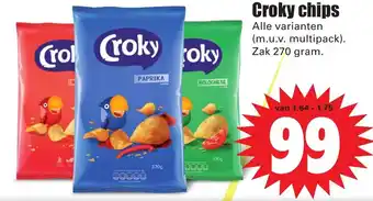 Dirk Croky chips 270g aanbieding