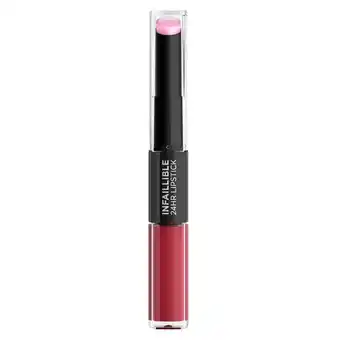 Kruidvat L'Oréal Paris Infaillible 24H 302 Rose Eternite Lipstick aanbieding