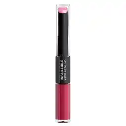 Kruidvat L'Oréal Paris Infaillible 24H 216 Relentless Rose Lipstick aanbieding