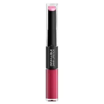 Kruidvat L'Oréal Paris Infaillible 24H 216 Relentless Rose Lipstick aanbieding