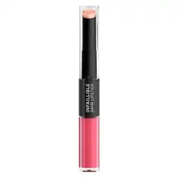 Kruidvat L'Oréal Paris Infaillible 24H 804 Metroproof Rose Lipstick aanbieding