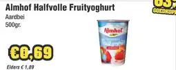 Budget Food Almhof Halfvolle Fruityoghurt Aardbei aanbieding