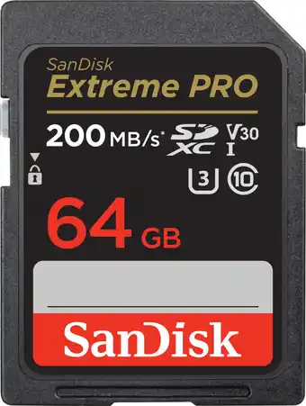 Coolblue SanDisk SDXC Extreme Pro 64GB 90MB/s aanbieding