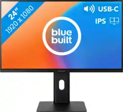 Coolblue BlueBuilt 24 inch Full HD Monitor met USB C aanbieding