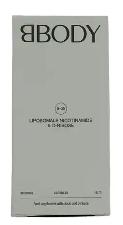 De Online Drogist BBODY Liposomale Nicotinamide & D-Ribose Capsules aanbieding