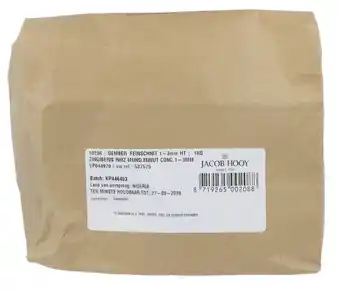 De Online Drogist Jacob Hooy Gember Fijn 1-3 mm aanbieding