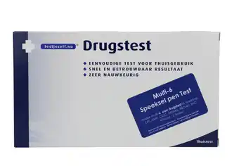 De Online Drogist Testjezelf.nu Drugstest Multi-6 Speeksel Pen Test aanbieding