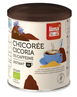 De Online Drogist Lima Chicory Instant 0% Caffein Bio aanbieding