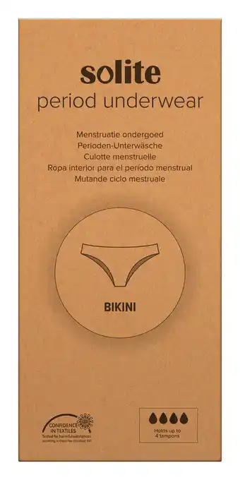 De Online Drogist Solite Menstruatieondergoed Bikini Maat S aanbieding