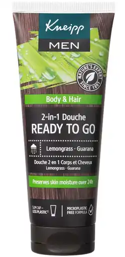 De Online Drogist Kneipp Mini 2-in-1 Men Douchegel & Shampoo Ready To Go aanbieding