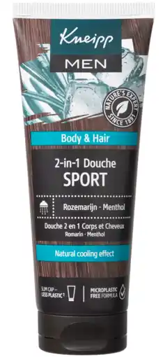 De Online Drogist Kneipp Mini 2-in-1 Men Douchegel & Shampoo Sport aanbieding