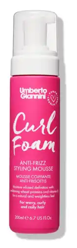 De Online Drogist Umberto Giannini Curl Foam Anti-Frizz Styling Mouse aanbieding