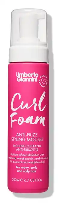 De Online Drogist Umberto Giannini Curl Foam Anti-Frizz Styling Mouse aanbieding