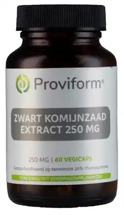 De Online Drogist Proviform Zwart Komijnzaad Extract Vegicaps aanbieding