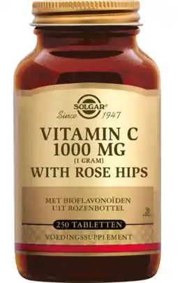 De Online Drogist Solgar Vitamine C with Rose Hips (Rozenbottel) 1000 mg Tabletten aanbieding
