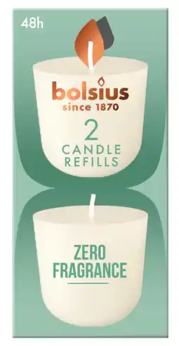 De Online Drogist Bolsius Zero Fragnance Candle Refills aanbieding