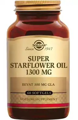 De Online Drogist Solgar Super Starflower (Borage) Oil 1300 mg (300 mg GLA) Softgels aanbieding