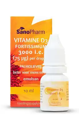 De Online Drogist Sanopharm D3 Fortissimum Druppels aanbieding
