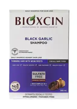 De Online Drogist Bioxsine Black Garlic Shampoo aanbieding