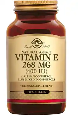 De Online Drogist Solgar Vitamine E 268 mg/400 IU Complex Softgels aanbieding