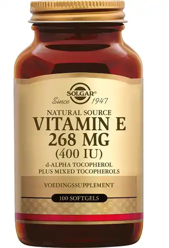 De Online Drogist Solgar Vitamine E 268 mg/400 IU Complex Softgels aanbieding