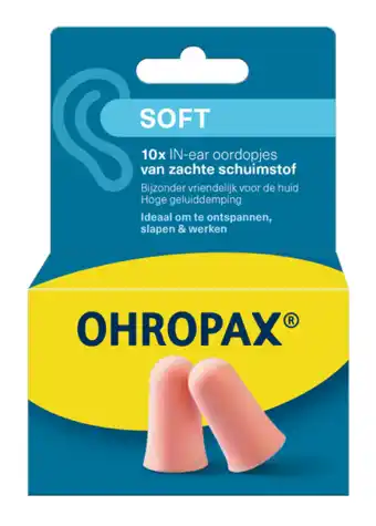 De Online Drogist Ohropax Oordopjes Soft aanbieding