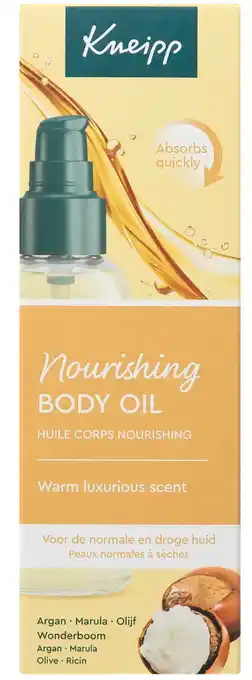 De Online Drogist Kneipp Nourishing Argan Body Oil aanbieding