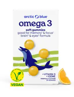 De Online Drogist Arctic Blue Kids Omega-3 Vegan Soft Gummies aanbieding