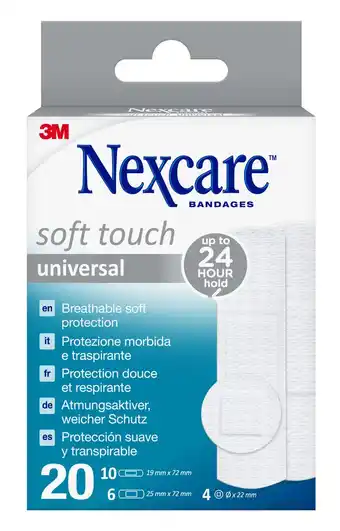 De Online Drogist Nexcare Bandages Soft Touch Universal aanbieding